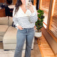 Zenana Acid Wash High Waist Frayed Hem Cropped Jeans - Multiple Colors