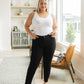 Judy Blue Mid Rise Classic Slim Jeans in Black