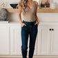 Judy Blue Pull On Denim Joggers in Dark Wash