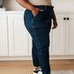 Judy Blue Pull On Denim Joggers in Dark Wash