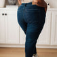 Judy Blue Pull On Denim Joggers in Dark Wash