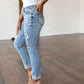 Judy Blue Elodie Mid Rise Distressed Boyfriend Jeans