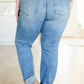 Judy Blue Elodie Mid Rise Distressed Boyfriend Jeans