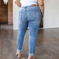 Judy Blue Elodie Mid Rise Distressed Boyfriend Jeans
