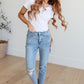 Judy Blue Mid Rise Tummy Control Distressed Skinny Jeans
