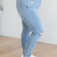 Judy Blue Mid Rise Tummy Control Distressed Skinny Jeans