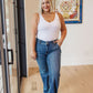 Judy Blue High Rise Double Button Wide Leg Jeans