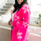 Enough Anyways Floral Cardigan in Pink