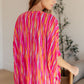 Essential Blouse in Magenta Kaleidoscope