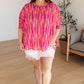 Essential Blouse in Magenta Kaleidoscope