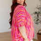 Essential Blouse in Magenta Kaleidoscope