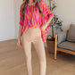Essential Blouse in Magenta Kaleidoscope