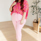 Essential Blouse in Magenta Kaleidoscope
