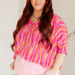 Essential Blouse in Magenta Kaleidoscope