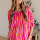 Essential Blouse in Magenta Kaleidoscope