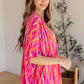Essential Blouse in Magenta Kaleidoscope