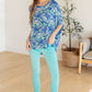 Essential Blouse in Painted Blue Mix