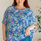 Essential Blouse in Painted Blue Mix