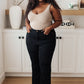 Judy Blue Tummy Control Flare Jeans in Black