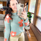 In The Groove Mod Floral Sweater