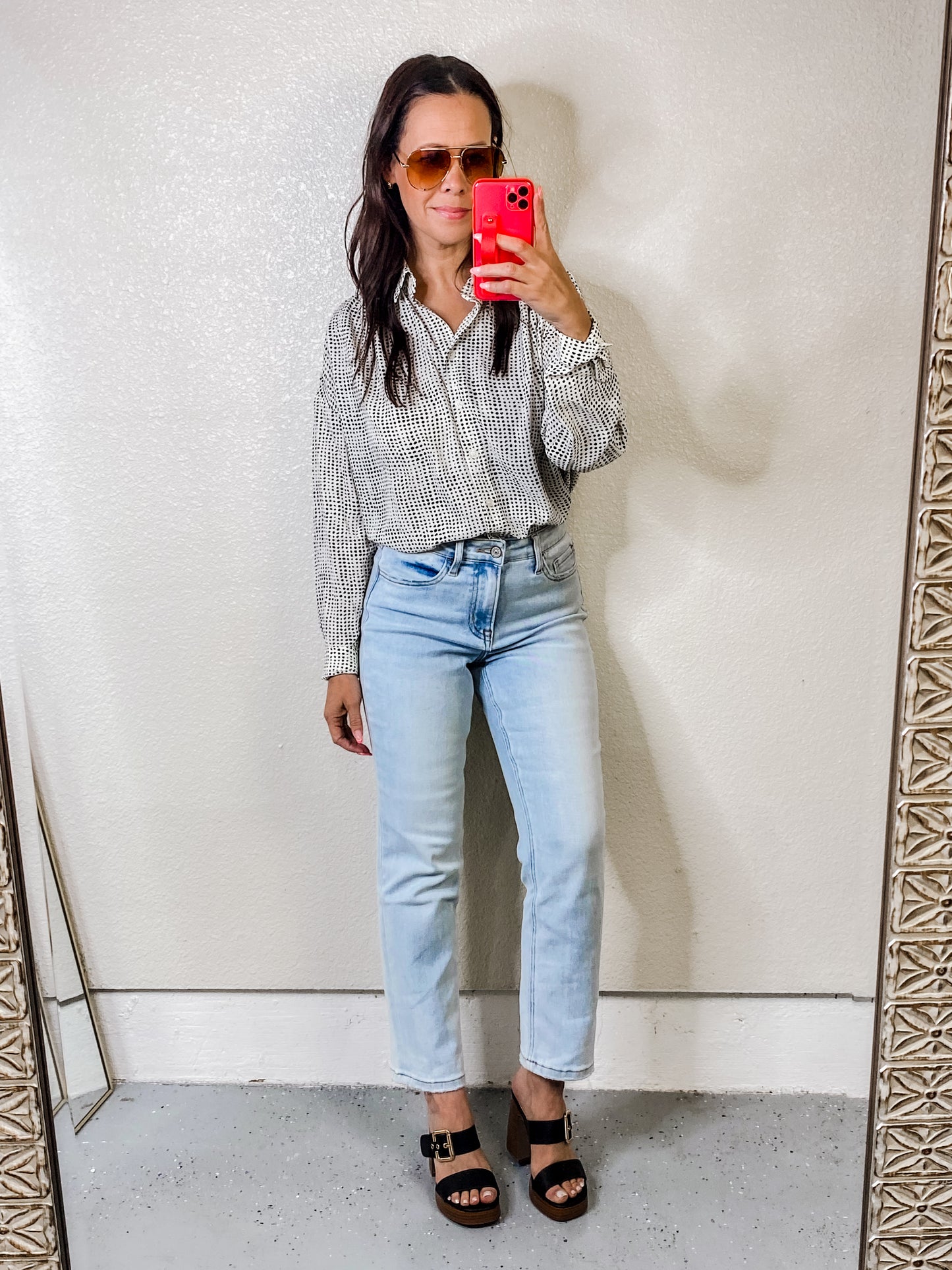 Terms of Endearment Dolman Sleeve Button Up