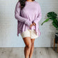 Face It Together Step Hem Pullover