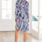 Generally Speaking V-Neck Dress in Navy Floral
