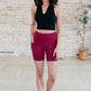 Getting Active Biker Shorts in Pomegranate