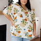 Good Morning Floral V-Neck Blouse