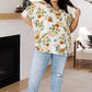 Good Morning Floral V-Neck Blouse