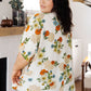Good Morning Floral V-Neck Blouse