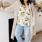 Good Morning Floral V-Neck Blouse
