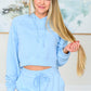 Had Me in the First Half Pullover Hoodie in Sky Blue