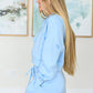 Had Me in the First Half Pullover Hoodie in Sky Blue