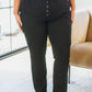 Judy Blue High Rise Button Fly Bootcut Jeans in Black
