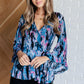 Have it All Angel Sleeve Top in Abstract Magenta