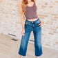 Judy Blue High Rise Wide Leg Crop Jeans