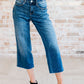 Judy Blue High Rise Wide Leg Crop Jeans