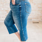 Judy Blue High Rise Wide Leg Crop Jeans