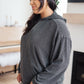 Hold Thought Rib Knit Hoodie
