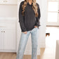 Hold Thought Rib Knit Hoodie