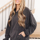Hold Thought Rib Knit Hoodie