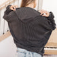 Hold Thought Rib Knit Hoodie