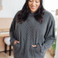 Hold Thought Rib Knit Hoodie