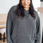 Hold Thought Rib Knit Hoodie