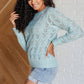 Hole In One Sheer Pointelle Knit Sweater