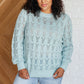 Hole In One Sheer Pointelle Knit Sweater