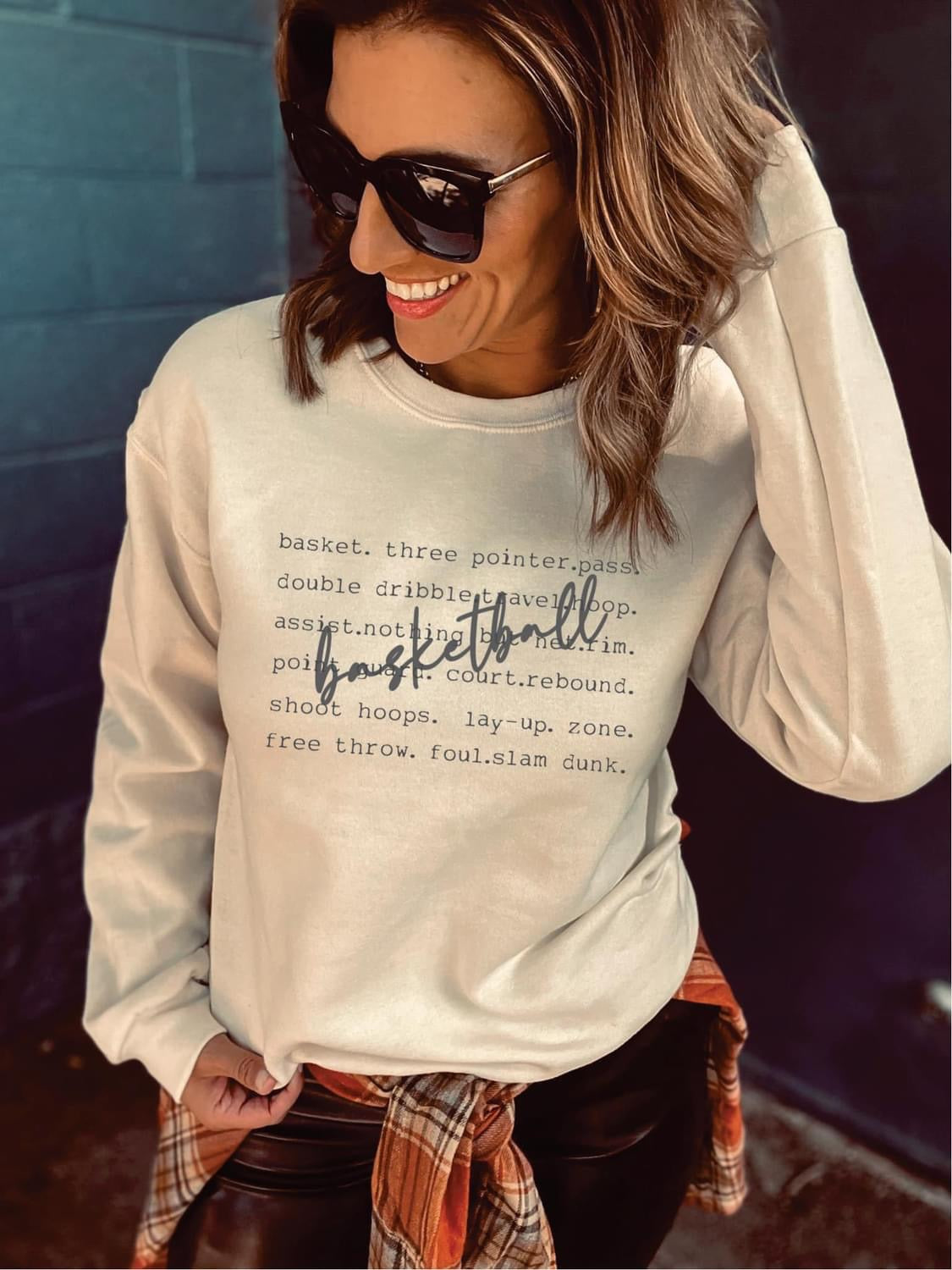 Basketball Words Sweatshirt