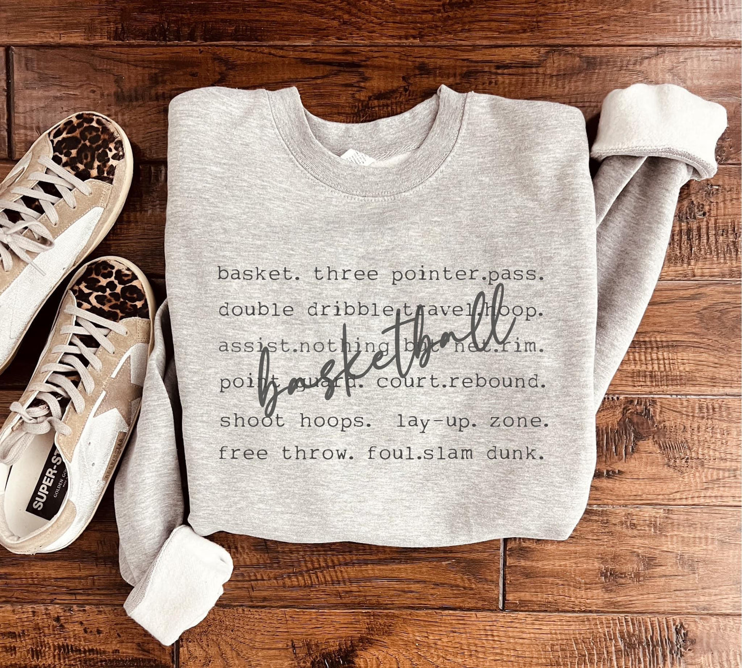 Basketball Words Sweatshirt