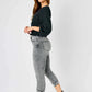 Judy Blue Button Fly High Waist Cuffed Capris
